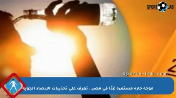 موجة حارة مستمرة غدًا في مصر.. تعرف على تحذيرات الأرصاد الجوية